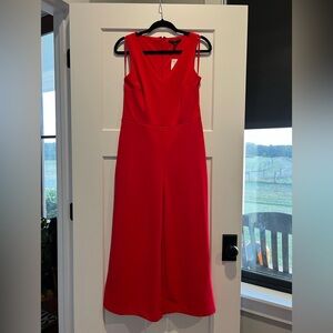 Express Vibrant Red Jumpsuit